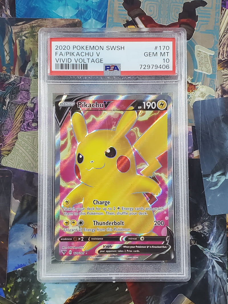 Pikachu V Graded PSA 10