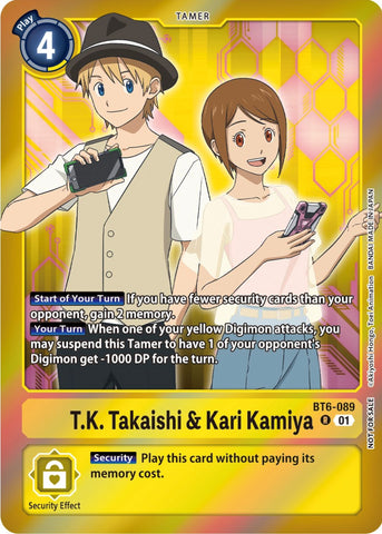 T.K. Takaishi & Kari Kamiya [BT6-089] (Event Pack 5) [Double Diamond Promos]
