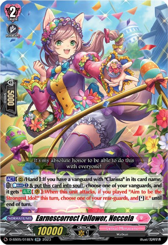 Earnescorrect Follower, Neccela (D-SS05/018EN) [Festival Booster 2023]