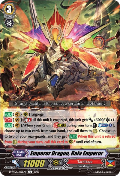 Emperor Dragon, Gaia Emperor (D-PV01/109EN) [History Collection]