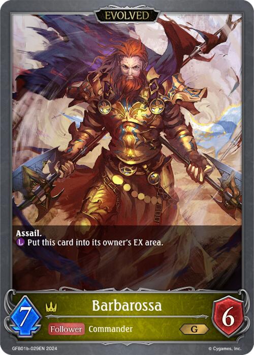 Barbarossa (Evolved) (GFB01b-029EN) [Gloryfinder Bundle 01: Guide to Glory]