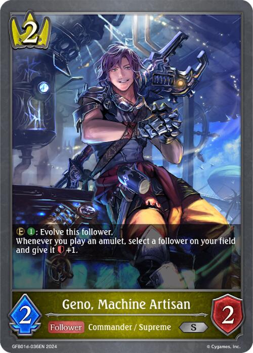 Geno, Machine Artisan (GFB01d-036EN) [Gloryfinder Bundle 01: Guide to Glory]