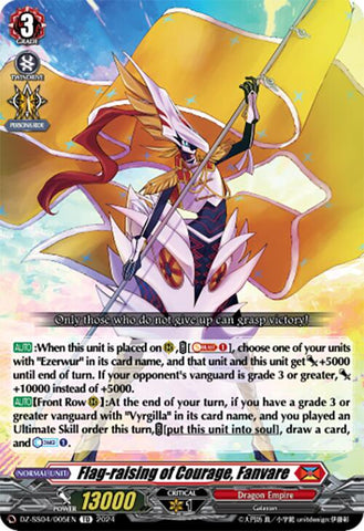 Flag-raising of Courage, Fanvare (DZ-SS04/005EN) [Special Series Stardust Blade]