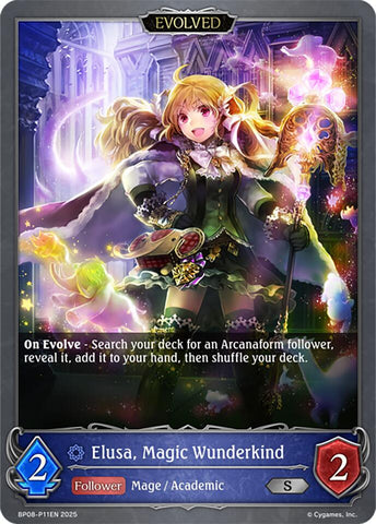 Elusa, Magic Wunderkind (Evolved) - P11EN (Foil) (BP08-P11EN) [Alterchaotica]
