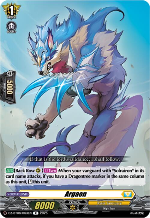 Argaon (DZ-BT06/063EN) [Generation Dragenesis]