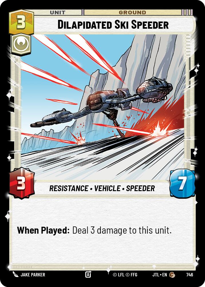 Dilapidated Ski Speeder (746) (746) [Jump to Lightspeed]