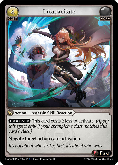 Incapacitate (015) [Tristan Re:Collection, Shadowdancer Lite]