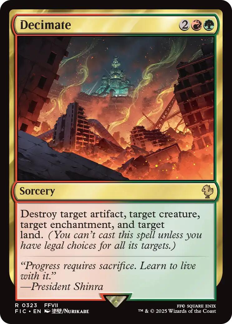 Decimate (Surge Foil) [FINAL FANTASY Commander]