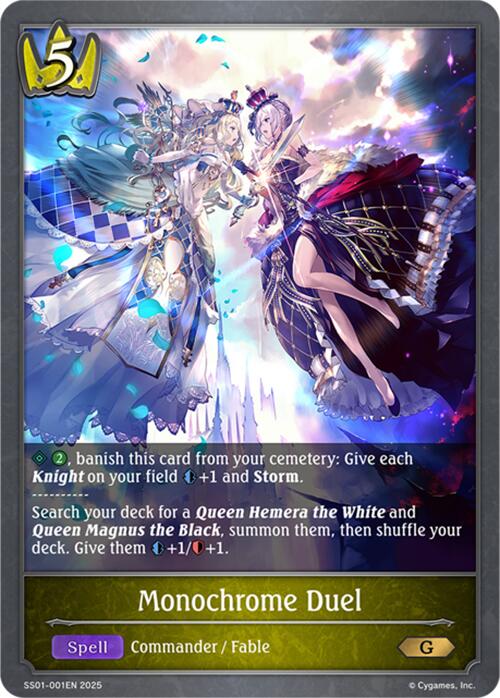 Monochrome Duel (SS01-001EN) [Worlds Beyond (Swordcraft)]