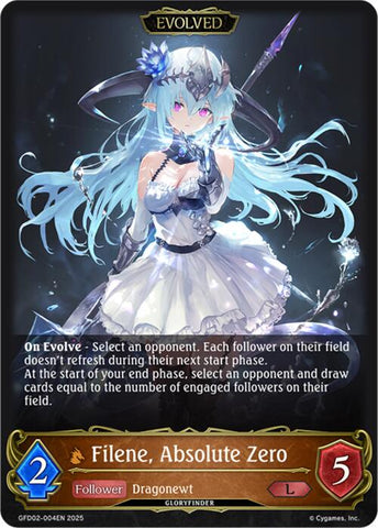 Filene, Absolute Zero (Evolved) (GFD02-004EN) [Treacherous Ambitions]