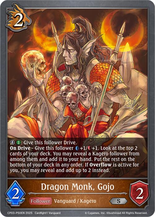 Dragon Monk, Gojo - P50EN (Foil) (CP03-P50EN) [Cardfight!! Vanguard]