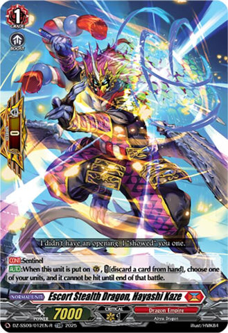 Escort Stealth Dragon, Hayashi Kaze (TDR) (DZ-SS09/012EN-R) [Zero Tendo Start Deck]