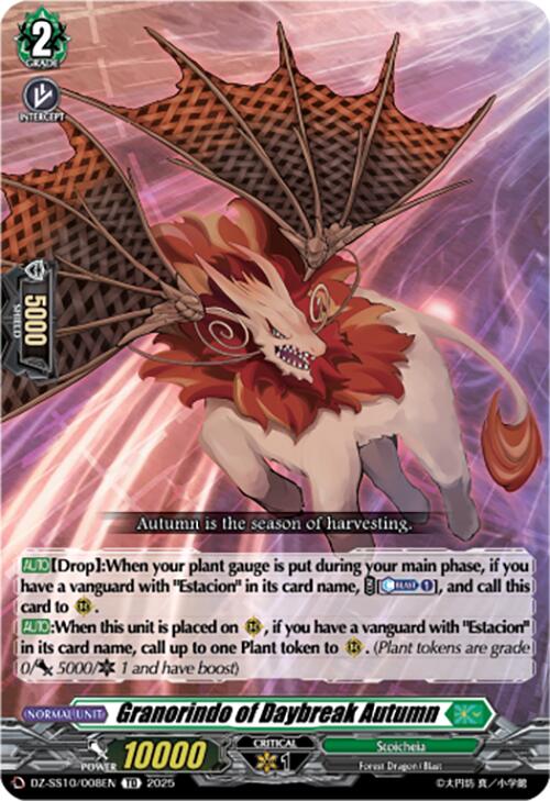 Granorindo of Daybreak Autumn (DZ-SS10/008EN) [Shiki Otei Start Deck]