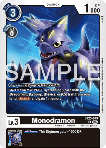 Monochromon [BT23-049] [Hackers' Slumber]