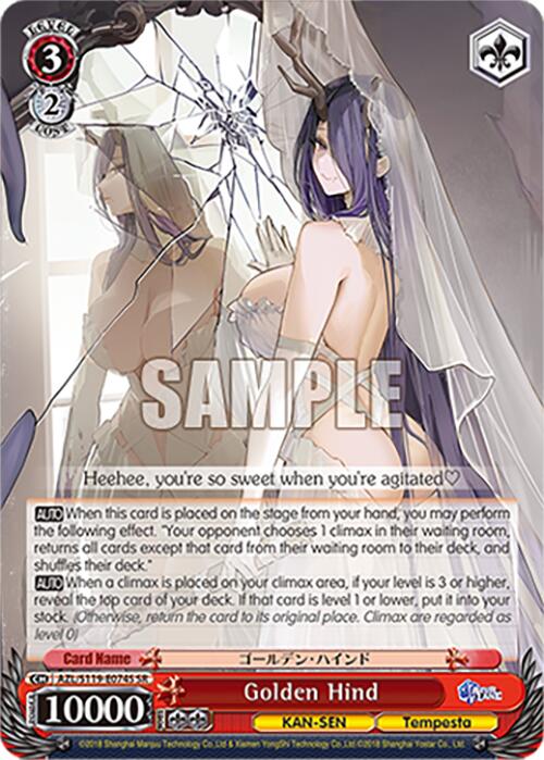 Golden Hind (AZL/S119-E074S SR) [Azur Lane Vol. 2]
