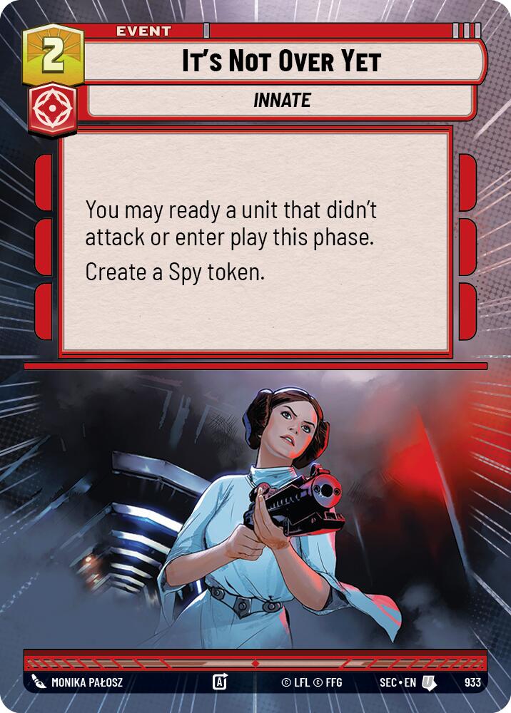 It's Not Over Yet (933) (Hyperspace Foil) (933) [Secrets of Power]