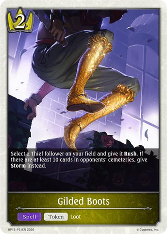 Gilded Boots - P31 (Foil) (BP15-P31EN) [Trial of the Omens]