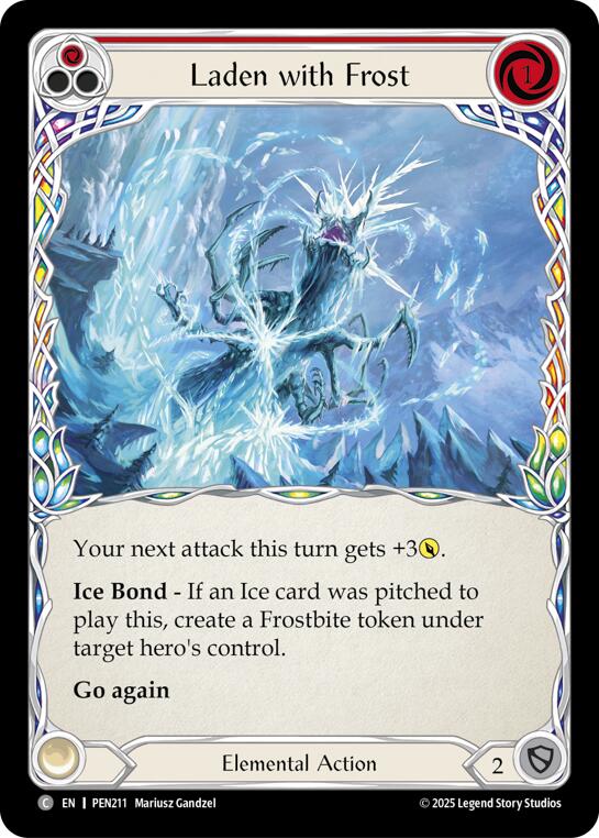 Laden With Frost (Red) (Regular) [PEN211] (Compendium of Rathe)