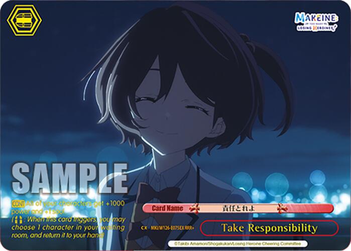Take Responsibility (MKI/W126-E075R RRR) [Makeine: Too Many Losing Heroines!]