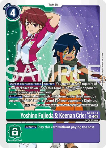 Yoshino Fujieda & Keenan Crier [ST24-14] [Starter Deck: Data Squad]