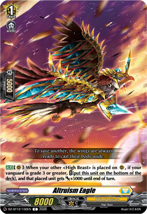 Altruism Eagle (DZ-BT12/100EN) [Chasm of Lost Souls]