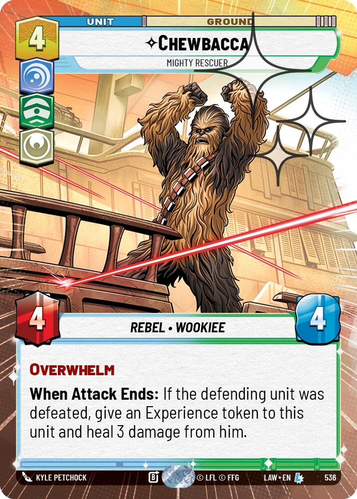 Chewbacca - Mighty Rescuer (298) (Hyperspace Foil) (298) [A Lawless Time]