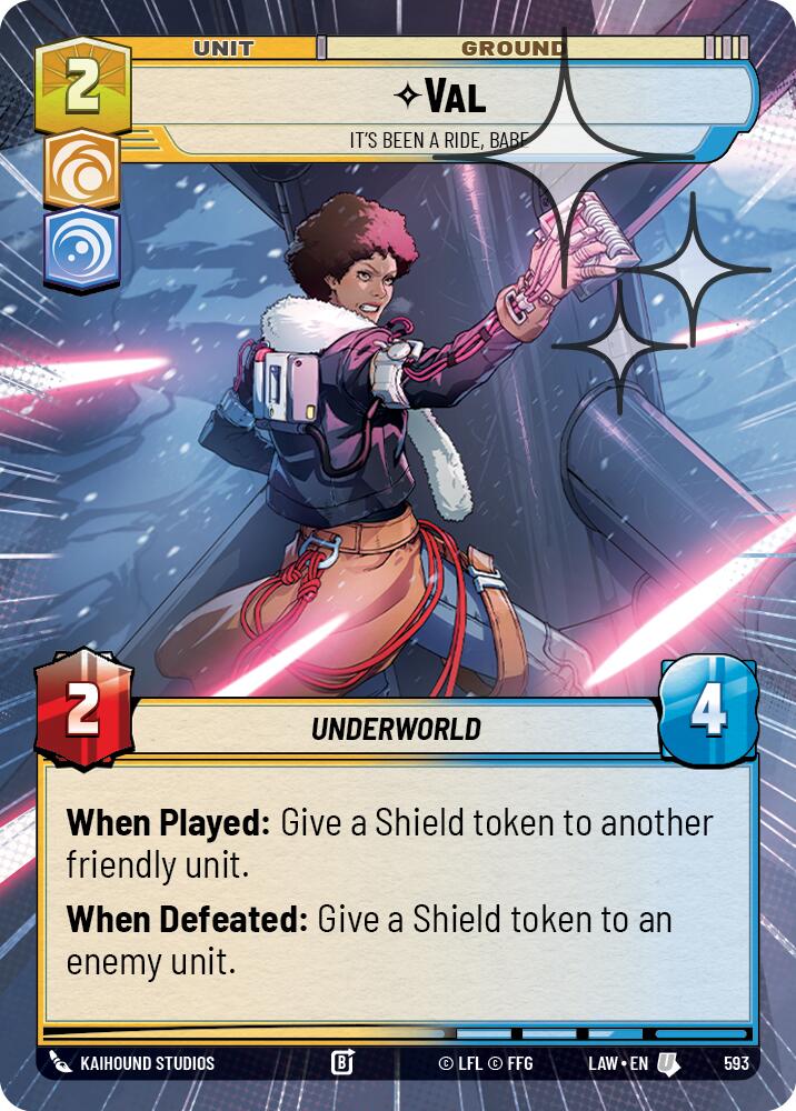 Val - It's Been a Ride, Babe (355) (Hyperspace Foil) (355) [A Lawless Time]