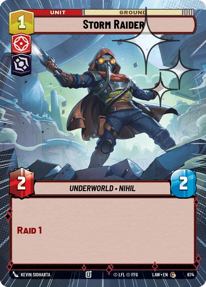 Storm Raider (436) (Hyperspace Foil) (436) [A Lawless Time]