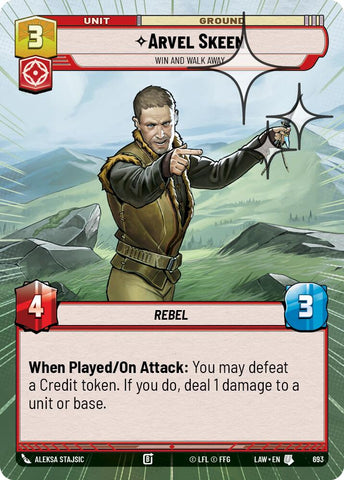 Arvel Skeen - Win and Walk Away (455) (Hyperspace Foil) (455) [A Lawless Time]