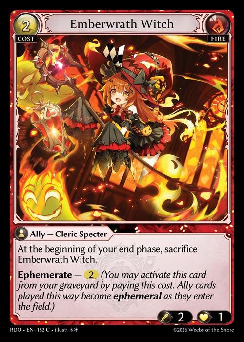 Emberwrath Witch (Curio Foil) (182) [Radiant Origins]