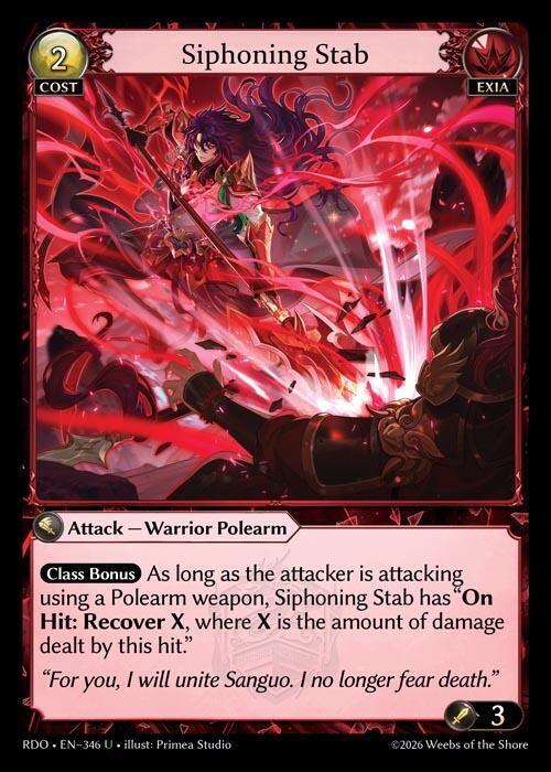 Siphoning Stab (Curio Foil) (346) [Radiant Origins]