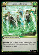 Summon Retinue (Curio Foil) (289) [Radiant Origins]
