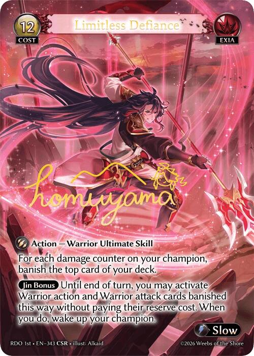 Limitless Defiance (CSR) (343) [Radiant Origins]