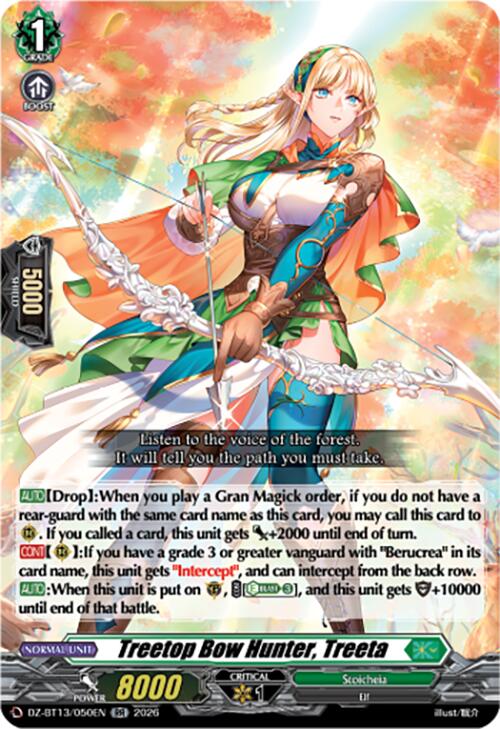 Treetop Bow Hunter, Treeta (DZ-BT13/050EN) [Parallactic Clash]