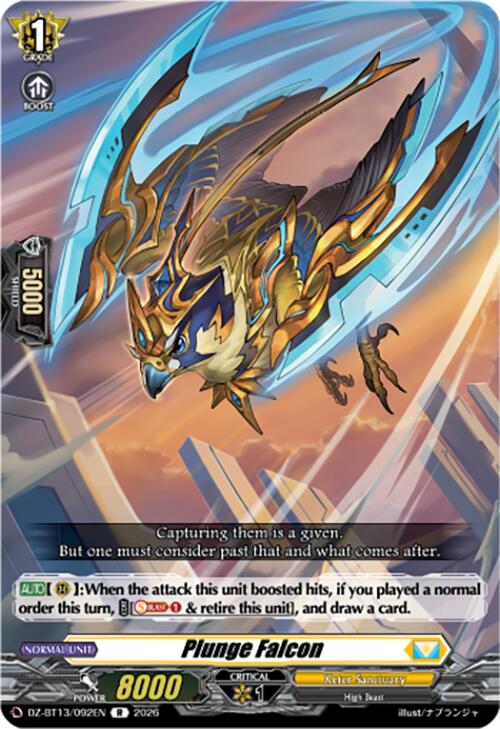 Plunge Falcon (DZ-BT13/092EN) [Parallactic Clash]