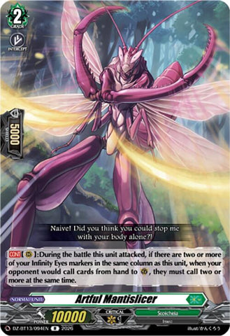Artful Mantislicer (DZ-BT13/094EN) [Parallactic Clash]