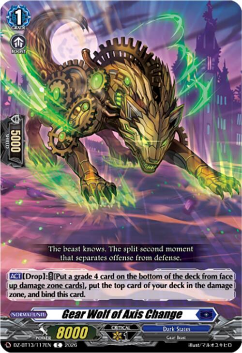 Gear Wolf of Axis Change (DZ-BT13/117EN) [Parallactic Clash]