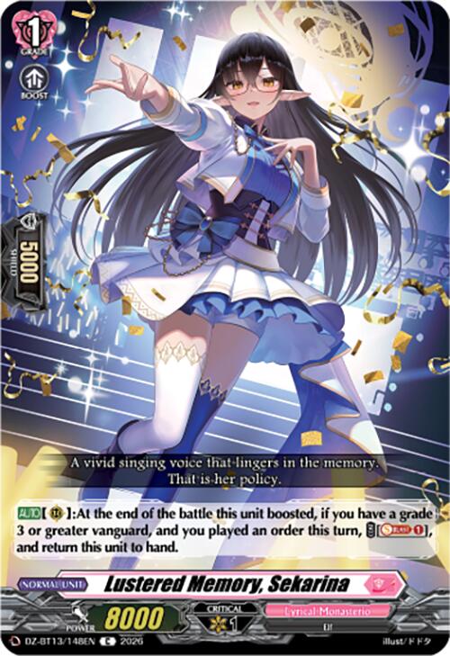 Lustered Memory, Sekarina (DZ-BT13/148EN) [Parallactic Clash]