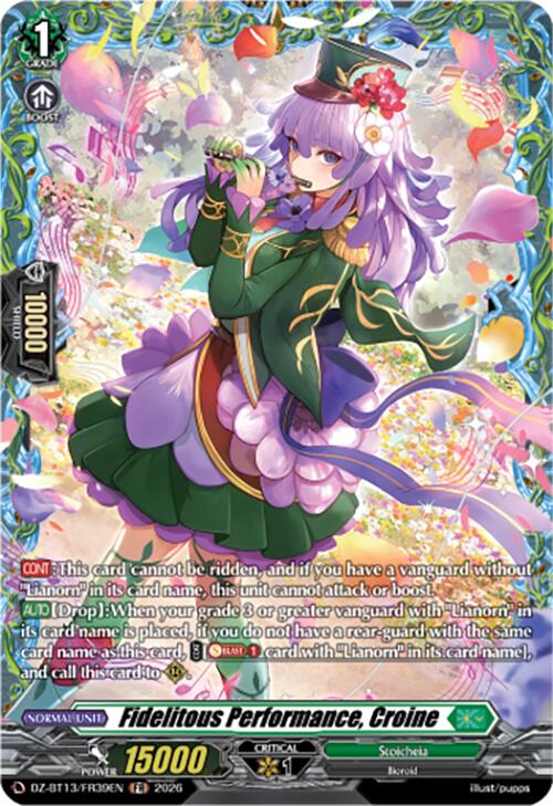 Fidelitous Performance, Croine (DZ-BT13/FR39EN) [Parallactic Clash]