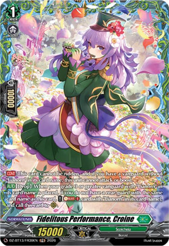 Fidelitous Performance, Croine (DZ-BT13/FR39EN) [Parallactic Clash]