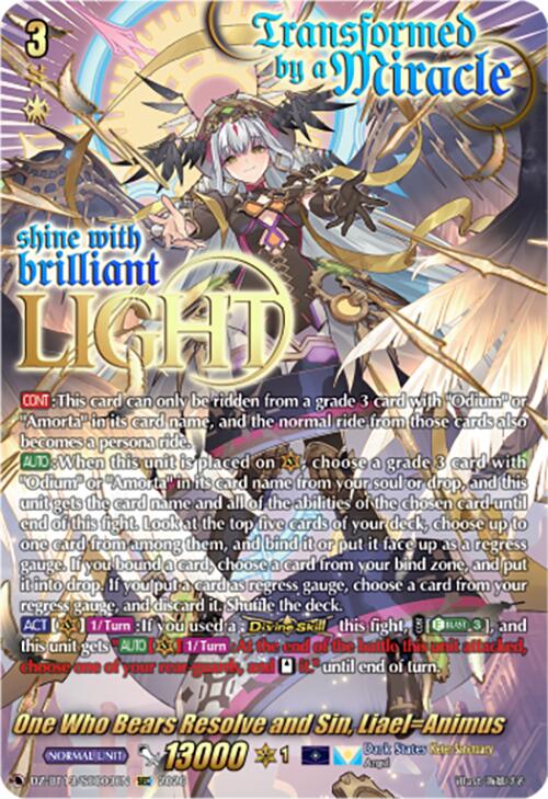 One Who Bears Resolve and Sin, Liael=Animus (DZ-BT13/SEC03EN) [Parallactic Clash]