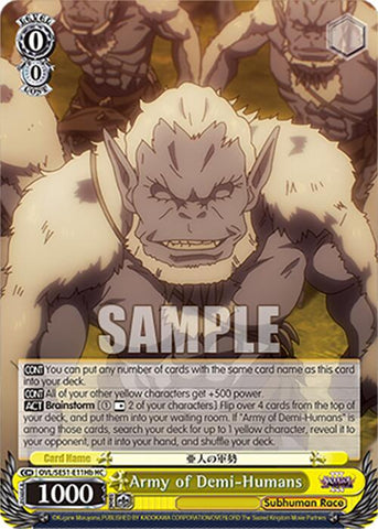 Army of Demi-Humans (OVL/SE51-E11Hb HC) [Nazarick: Tomb of the Undead Vol.3 Extra Booster]