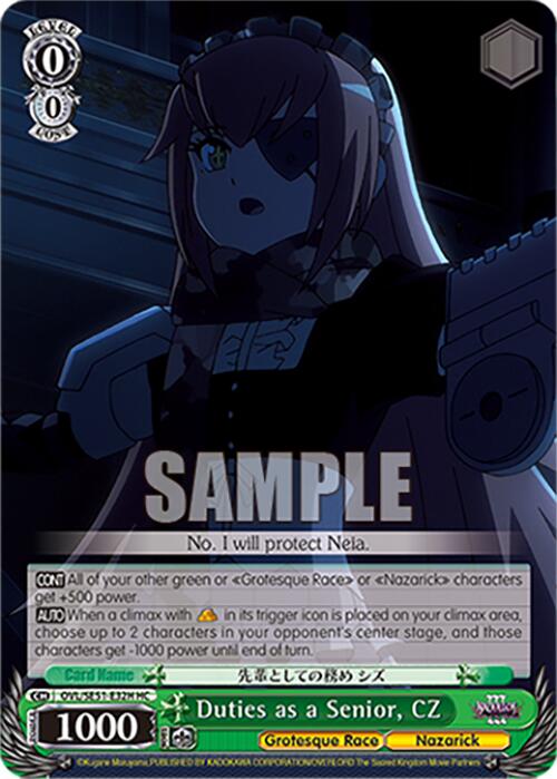 Duties as a Senior, CZ (OVL/SE51-E32H HC) [Nazarick: Tomb of the Undead Vol.3 Extra Booster]