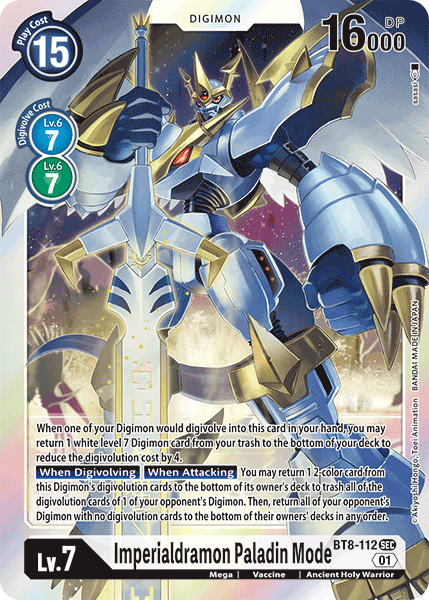 Imperialdramon: Paladin Mode [BT8-112] [New Awakening]