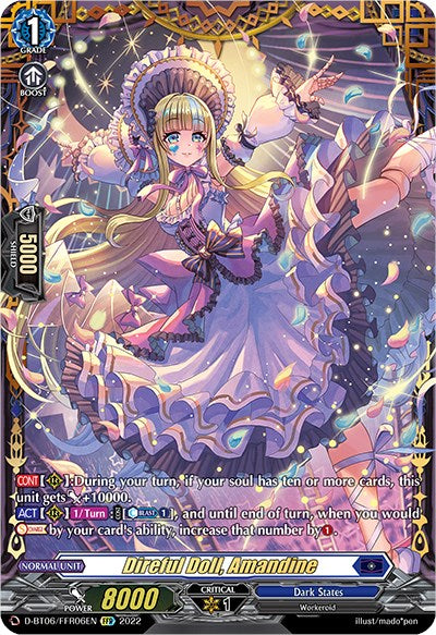 Direful Doll, Amandine (D-BT06/FFR06EN) [Blazing Dragon Reborn]
