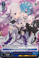 Spring's Best Shot, Emilia & Rem (RZ/S55-PE04 PR) (Promo) [Re:ZERO Vol.2]