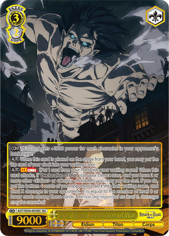 Eren Titan: Declaration of War (Foil) [Attack On Titan: Final Season]