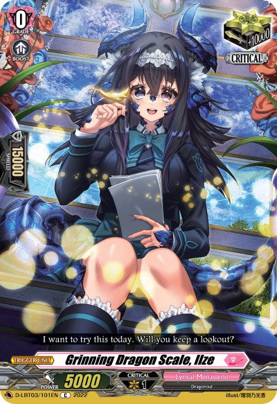 Grinning Dragon Scale, Ilze (D-LBT03/101EN) [Lyrical Monasterio: Summertime Memories!]