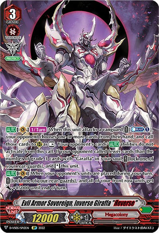 Evil Armor Sovereign, Inverse Giraffa "Reverse" (D-VS05/SP12EN) [V Clan Collection Vol.5]