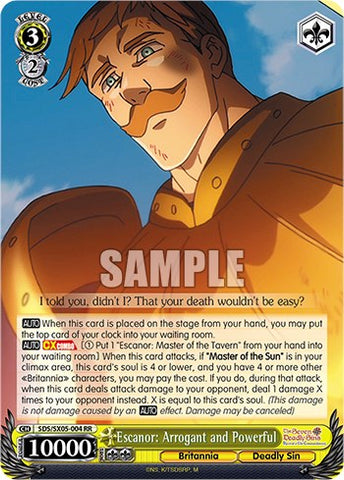 Escanor: Arrogant and Powerful (Foil) [The Seven Deadly Sins: Revival of The Commandments]